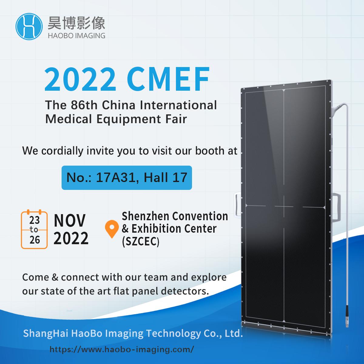 Haobo Imaging sincerely invites you to attend the annual event of CMEF